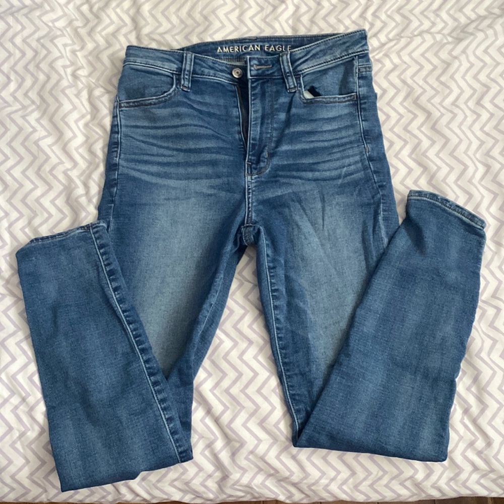 american eagle size 6 skinny jeans medium wash